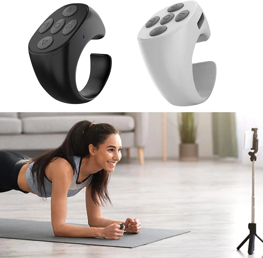 Wireless Bluetooth Remote Control Ring – Scroll, Selfie, Swipe & More