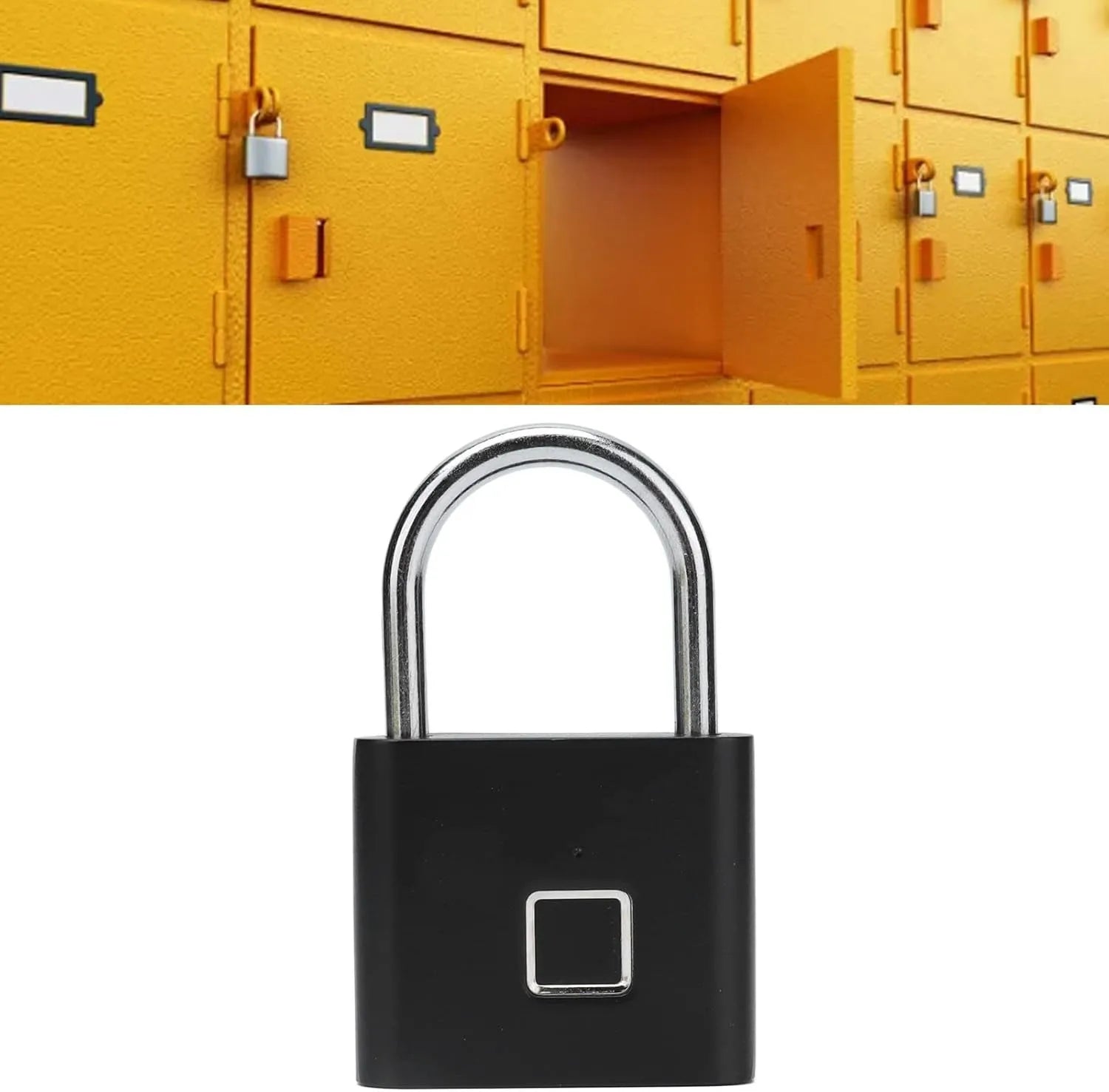 Smart Fingerprint Padlock – Biometric Keyless Lock, USB Rechargeable