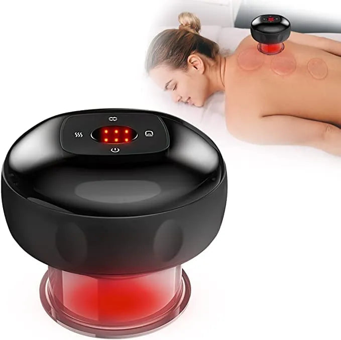 Smart Breathing Cupping Massager with Red Light Therapy