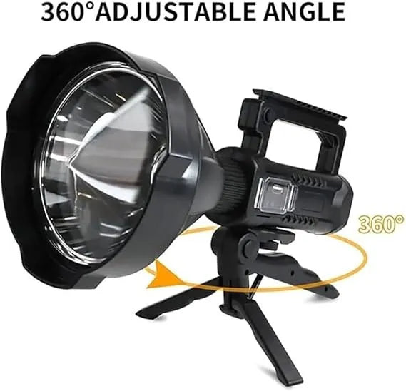 W5120 Waterproof Rechargeable LED Flashlight – 4 Modes, 500m Range