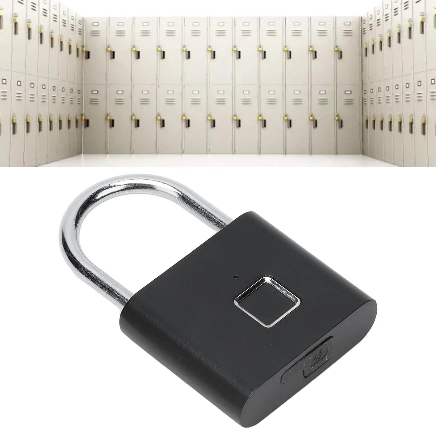 Smart Fingerprint Padlock – Biometric Keyless Lock, USB Rechargeable