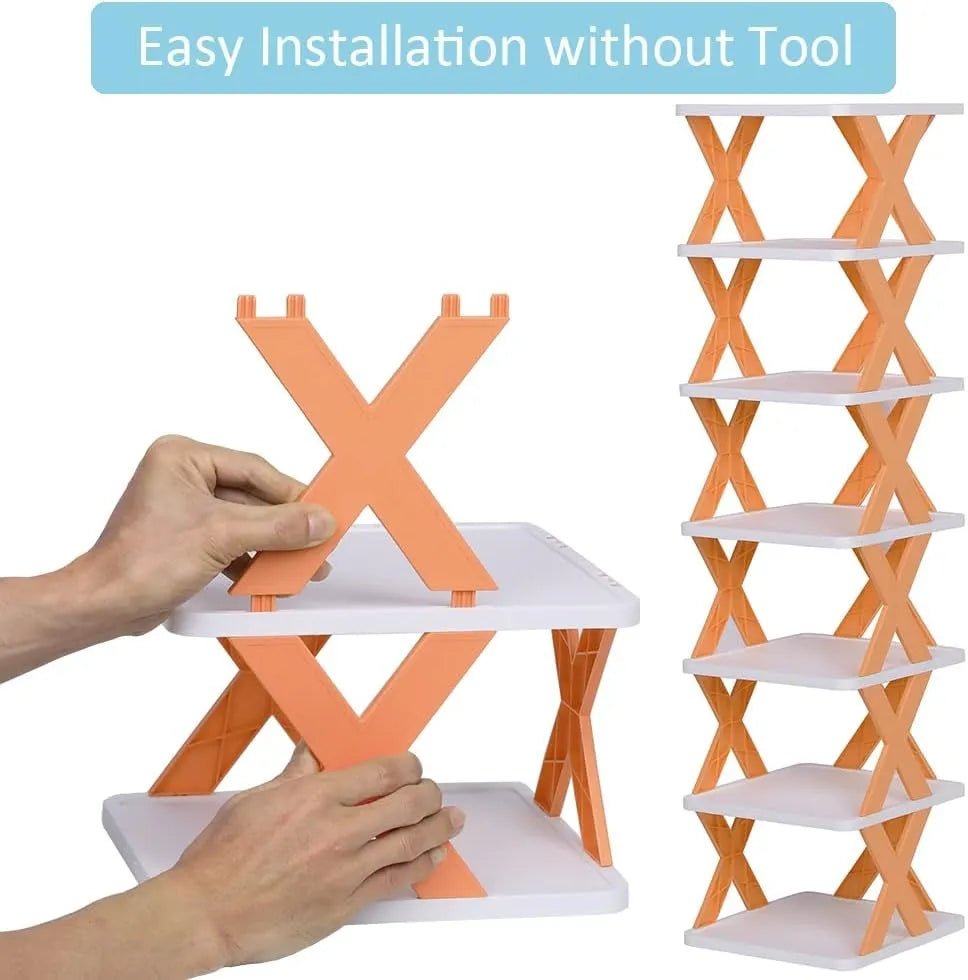 Foldable Shoe Rack – Sturdy, Easy Assembly & Compact Storage Solution