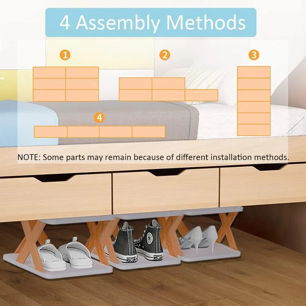 Foldable Shoe Rack – Sturdy, Easy Assembly & Compact Storage Solution