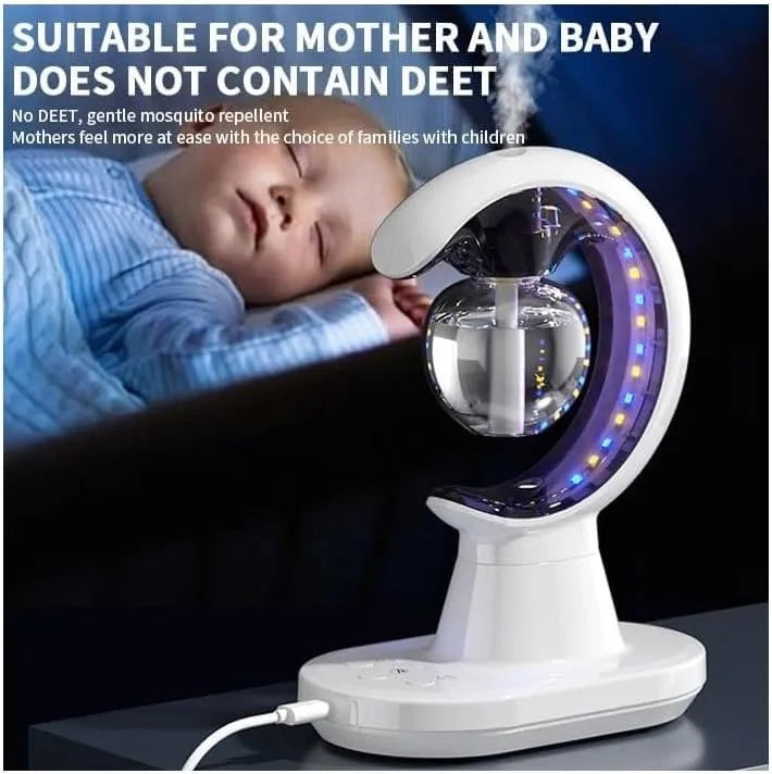 Mosquito Killer Lamp with Humidifier USB Rechargeable 3-6h Spray