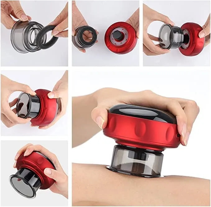 Smart Breathing Cupping Massager with Red Light Therapy