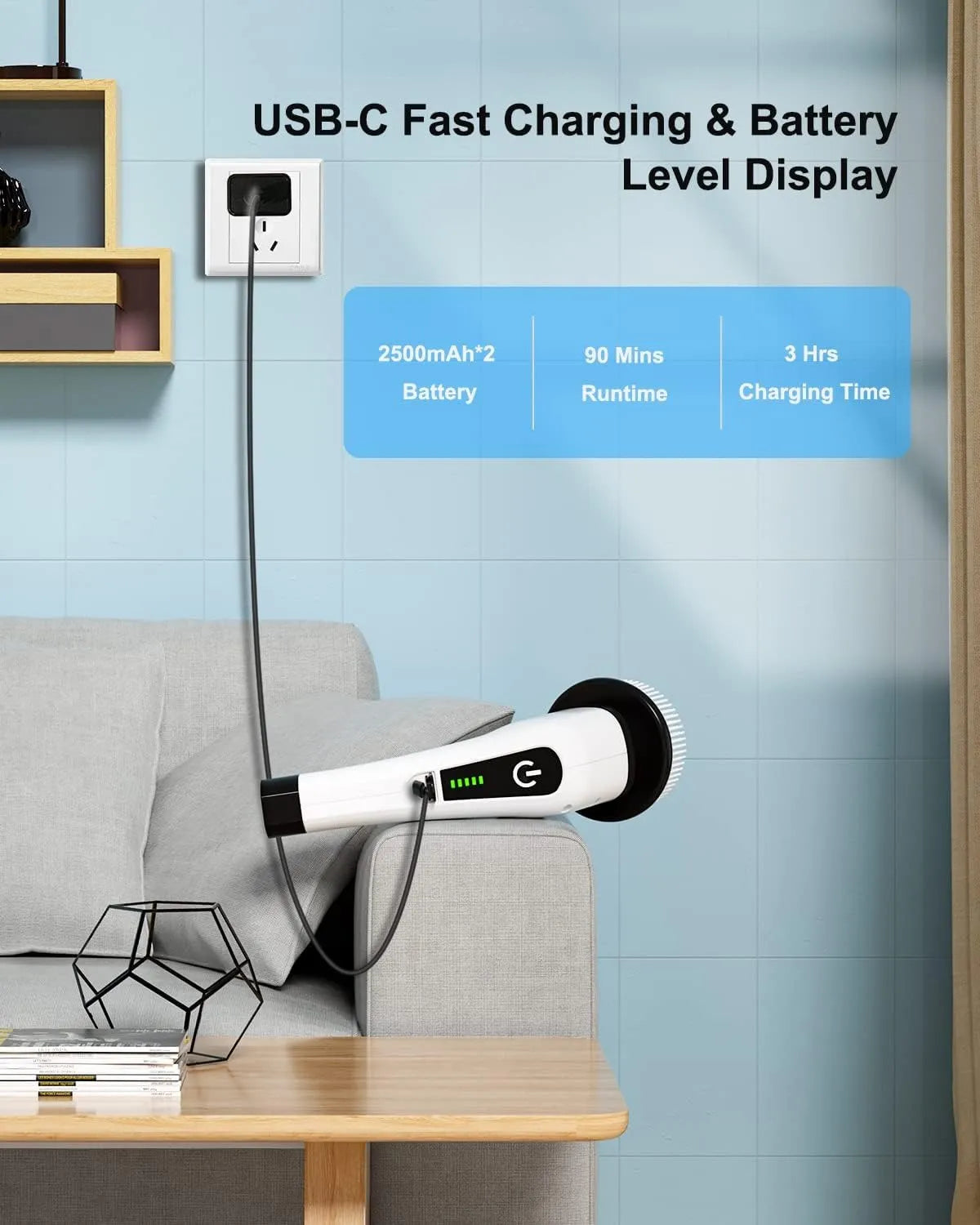9-in-1 Electric Cleaning Brush – Powerful, Adjustable & Waterproof