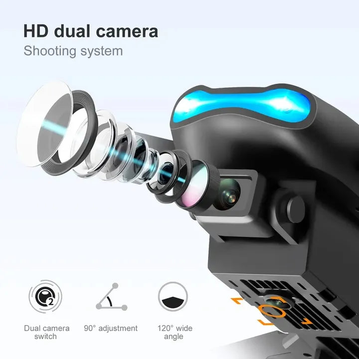 E99 Dual Camera Drone 4K UHD FPV – Remote & App Control, 150M Range